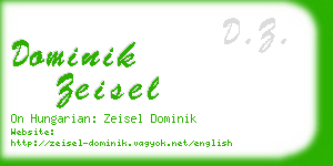 dominik zeisel business card